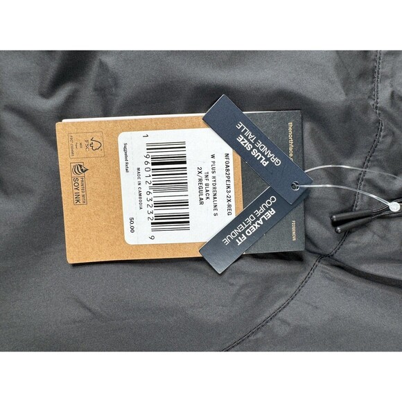 The North Face Hydrenaline Women Plus 2XLActive Shorts Black Hiking Windwall $50 - Picture 11 of 13